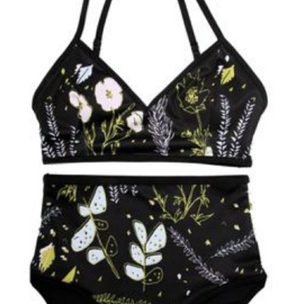 High waist bathing suit